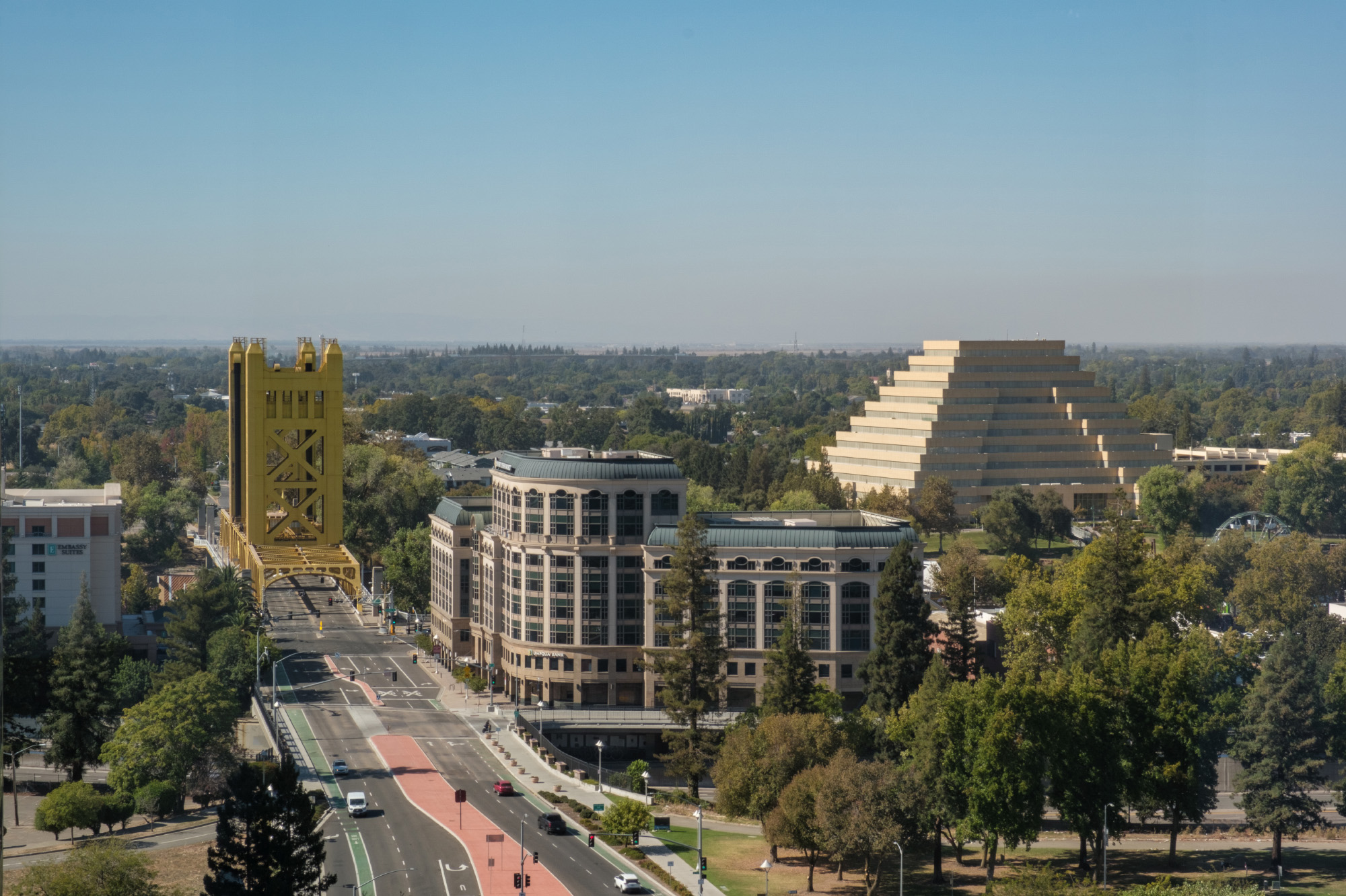 view of the Tower Bridge in Sacramento