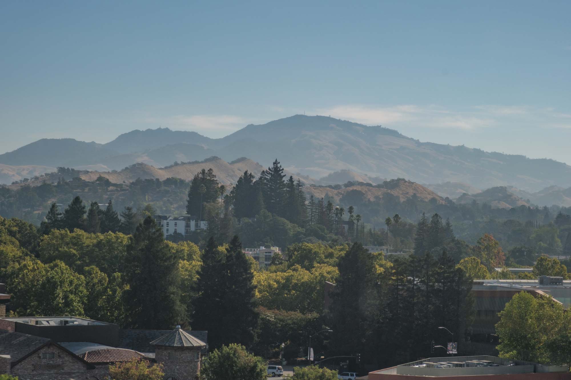 view of Mt. Diablo from Walnut Creek