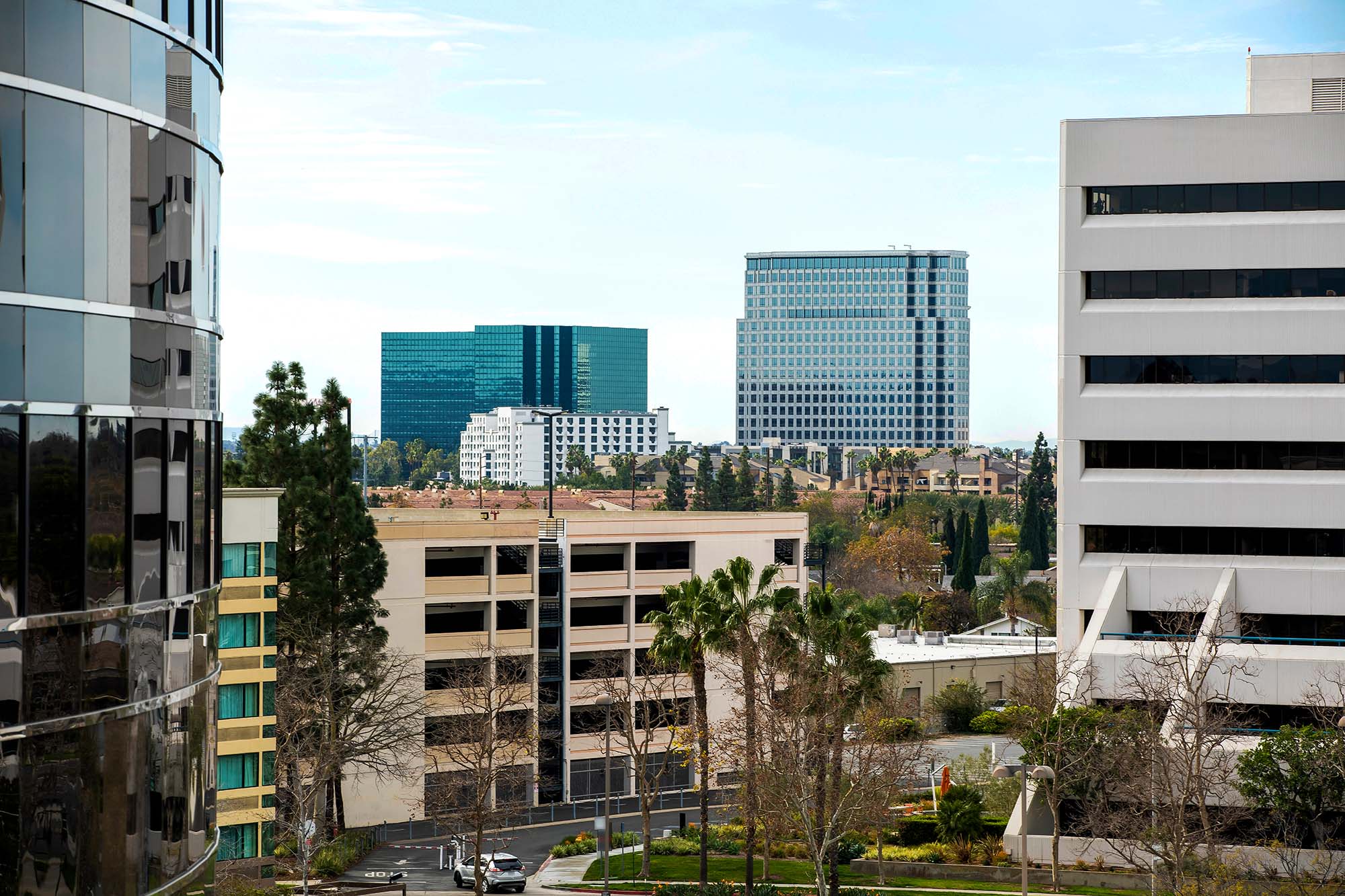 view of buildings in Costa Mesa, California