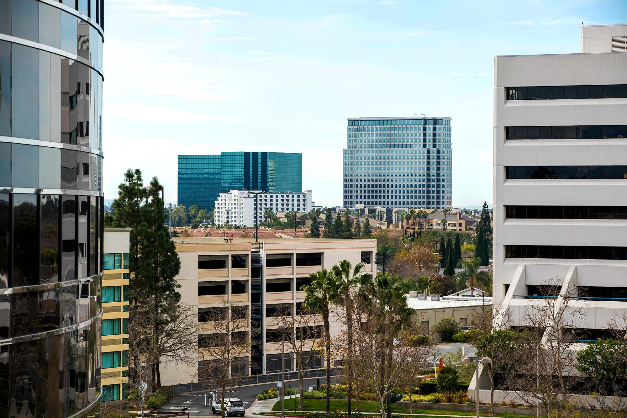 view of buildings in Costa Mesa, California