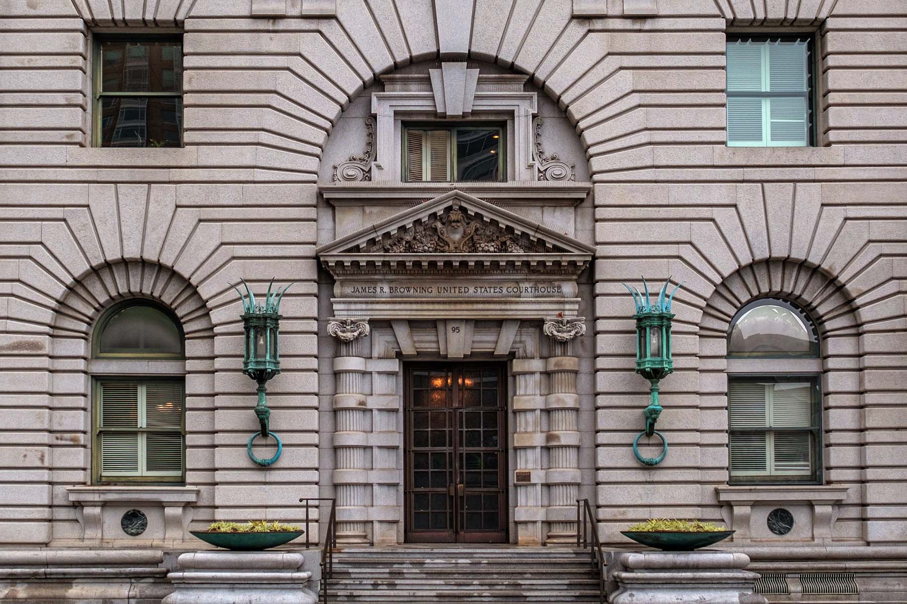 Facade of James R. Browning US Court House