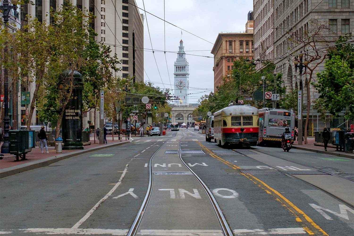 San Francisco - The Ferry Building from Market Street