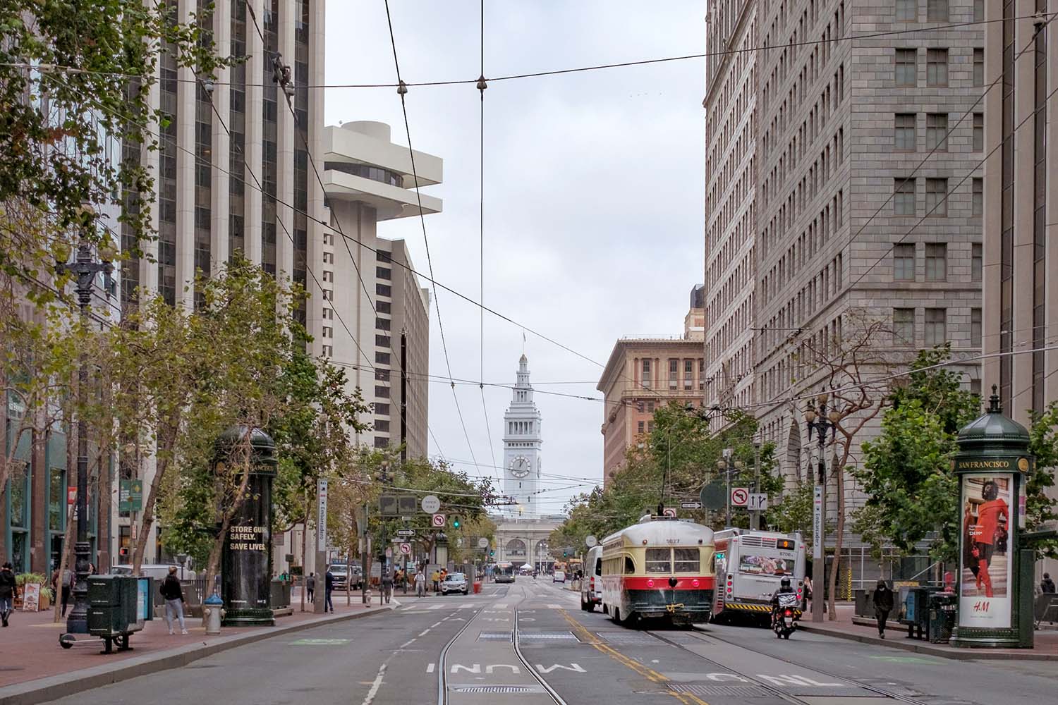 The Ferry Building from Market Street - San Francisco