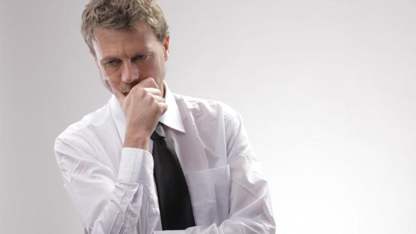 lawyer in deep thought