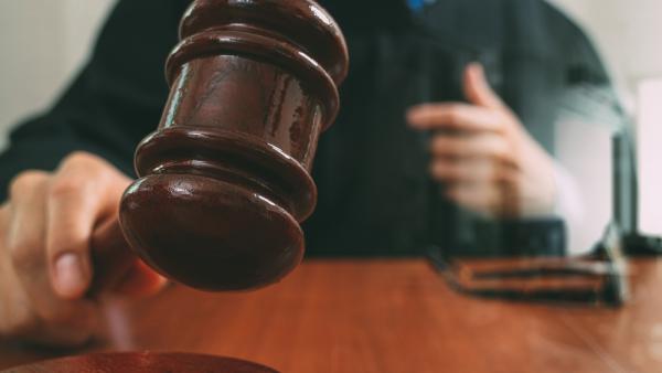 judge using a gavel