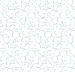a pattern of blue clouds