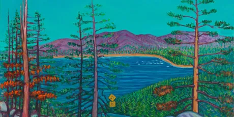 Lake Tahoe Switchback (oil on canvas)
