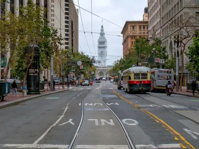 San Francisco - The Ferry Building from Market Street